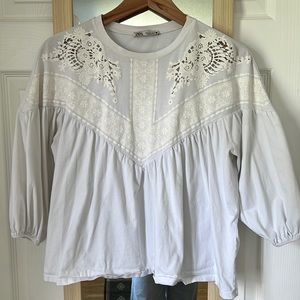 Zara boho cotton top